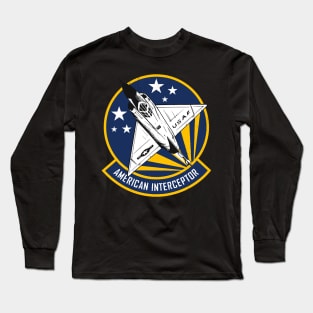 F-102 Delta Dagger - American Interceptor (distressed) Long Sleeve T-Shirt